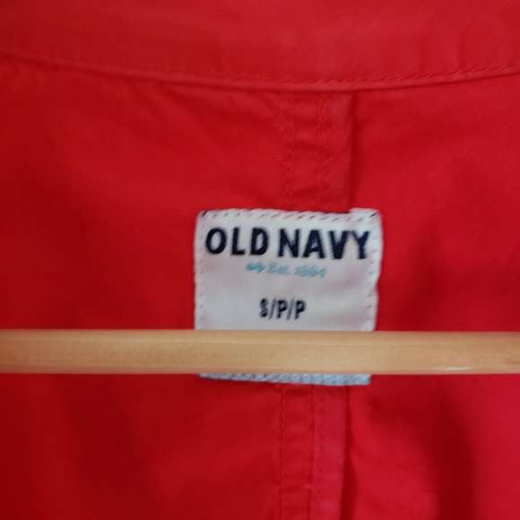 Twill Utility Jacket- Red - Picture 8 of 9